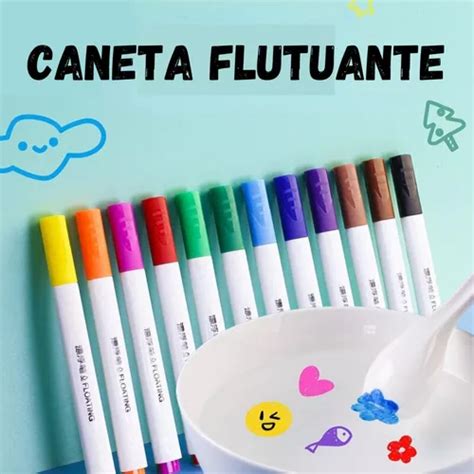 Canetinha M Gica Flutuante Colher Desenha Na Gua Kit Comp Mercadolivre