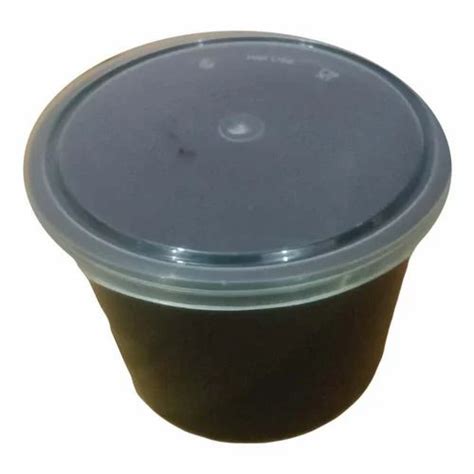 Black Plastic Food Packaging Container BT 500 ML Reusable At 4 60