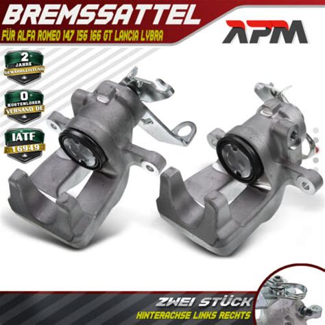 2x Bremssattel Bremszange Hinten links rechts für Alfa Romeo 147 156