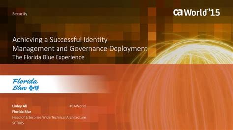 Achieving A Successful Identity Management And Governance Deployment