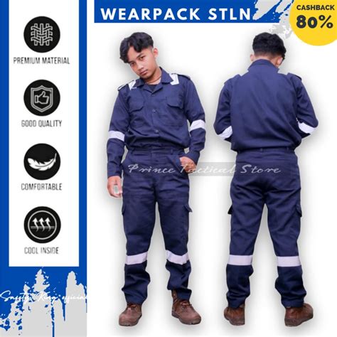 Jual SETELAN WEARPACK SAFETY 1 SET KEMEJA DAN CELANA SAFETY SET