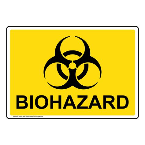 Process Hazards Biohazard Sign - Biohazard