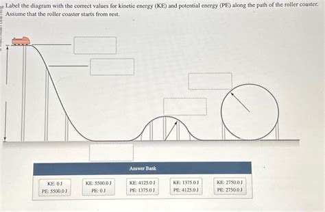 Solved Label The Diagram With The Correct Values For Kinetic Chegg