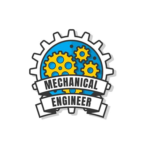 Free Vector | Hand drawn mechanical engineering logo template