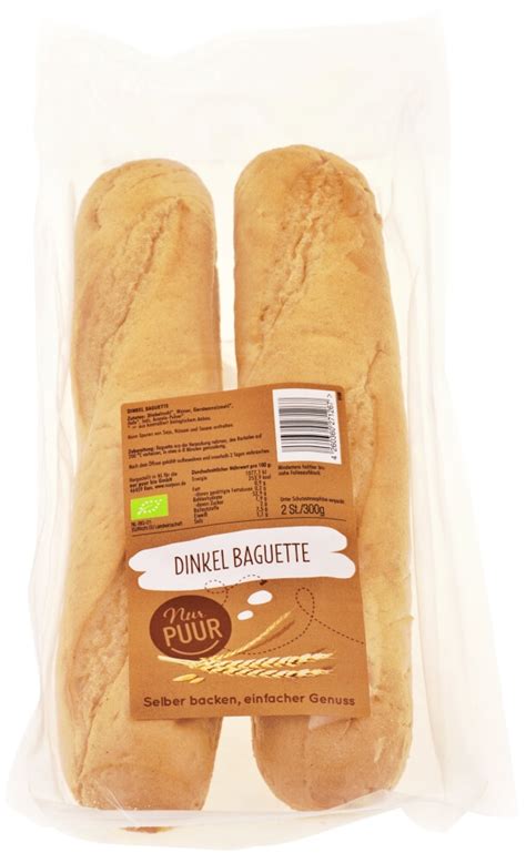 Nur Puur Bio Dinkel Baguette 2 Stück 6 x 300g online kaufen