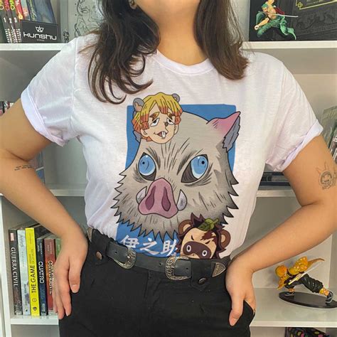 Camiseta Inosuke Hashibira Demon Slayer Shopee Brasil