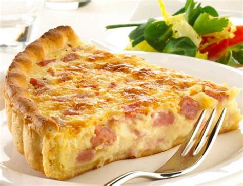 Quiche Lorraine De Bacon Y Jam N York Receta Petitchef