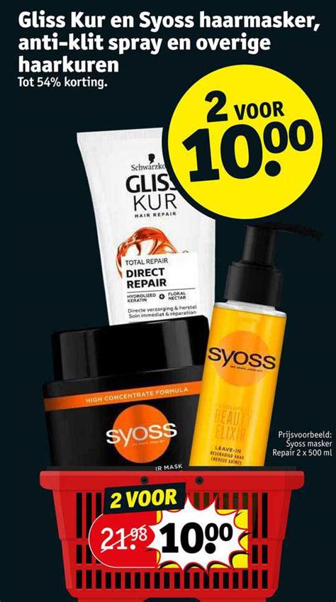 Gliss Kur En Syoss Haarmasker Anti Klit Spray En Overige Haarkuren