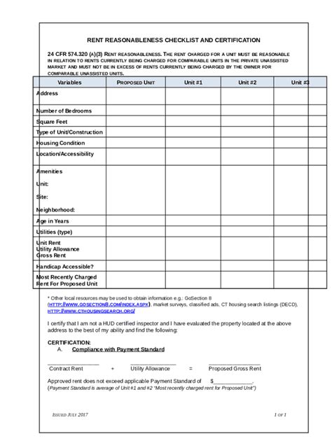 Rent Reasonableness Fill Online Printable Doc Template Pdffiller