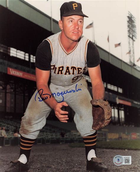 Bill Mazeroski Autographed Signed X Photo Pittsburgh Pirates Beckett