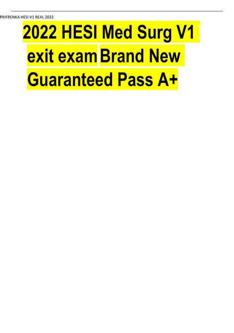 Rn Hesi Exit Exam Version V All Questions Answers