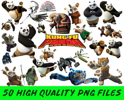 Kung Fu Panda Clipart Kung Fu Panda PNG Kung Fu Panda Clip Etsy España