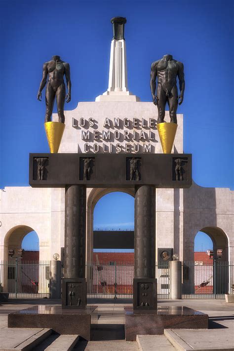 The Olympic Gateway Arch Los Angeles Memorial Coliseum Photograph By