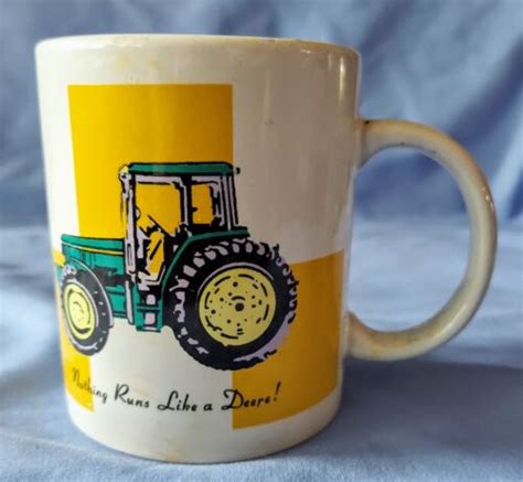 John Deere Tractor Coffee Mug Oz Cup By Gibson Nothing Runs Like A