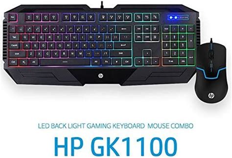 HP COMBO TECLADO Y MOUSE AL MBRICO MK1100 NEGRO EN ESPA OL HPGK1100