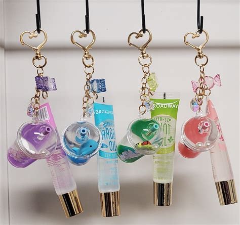 Boba Pet Lipgloss Keychain Set Etsy