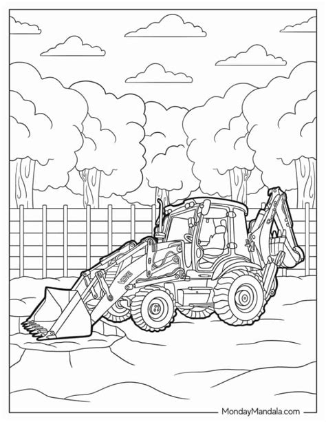 Diggers Coloring Pages