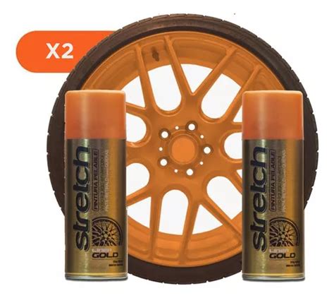 Kit X Stretch Pintura Removible Bronce Vinilo Aerosol