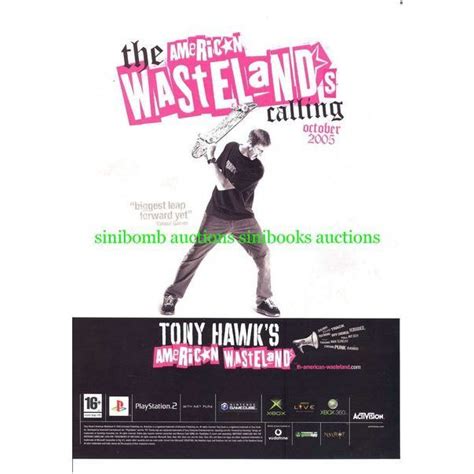 Tony Hawk S American Wasteland Gamecube Ps Xbox Original Magazine