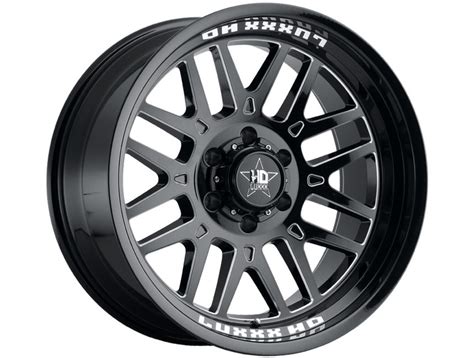 Luxxx Hd Milled Gloss Black Lhd Wheels Havoc Offroad