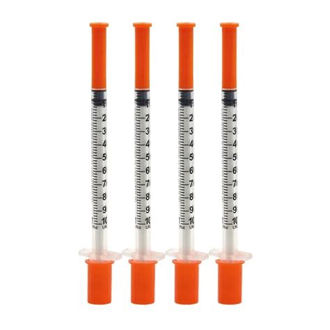 Disposable Medical Plastic Orange Cap 1ml 0 5ml Prefilled Injection