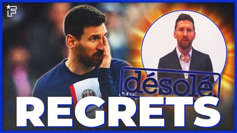 Lionel Messi PRÉSENTE ses EXCUSES au PSG JT Foot Mercato YouTube