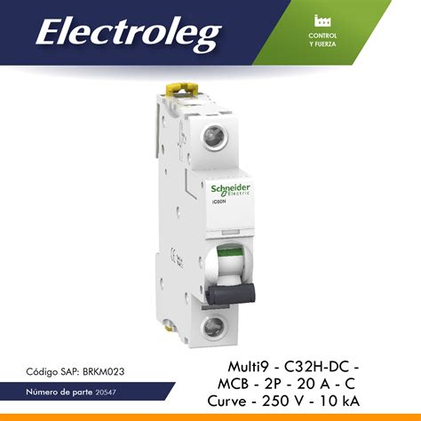 BREAKER MG C32H 2P 20AMP 20547 Electroleg