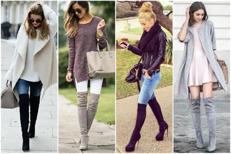 Looks De Inverno Bota Over The Knee Alto Astral