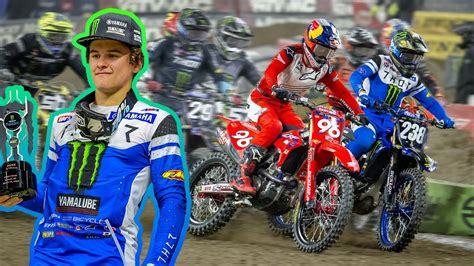 Haiden Deegan Wild Night At Detroit Supercross Podium Battle Youtube