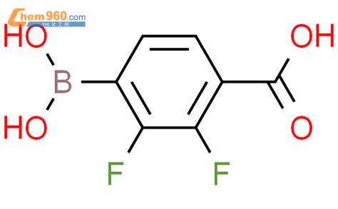 1029716 92 4 2 3 二氟 4 羧基苯硼酸化学式结构式分子式msds 960化工网