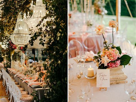 Romantic Garden Wedding With Layers Of Pink Sorbet Tulle