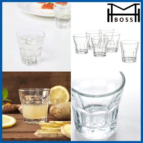 6 PIECES IKEA SHOT GLASS POKAL SNAPS GLASS 5CL IKEA SNAPS GLASS CLEAR