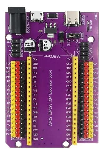 Base Shield Esp32 Placa Expansion 38 Pines Usb 3 3v 5v