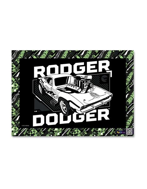 Hot Wheels Rodger Dodger Black A3 Creative Art – BigKidCo