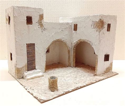 Palestinian Village For 4 7 Inch Nativity Scene With Real Plaster