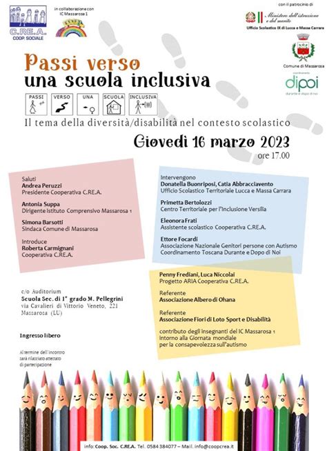 Passi Verso Una Scuola Inclusiva C Re A Cooperativa Sociale Viareggio