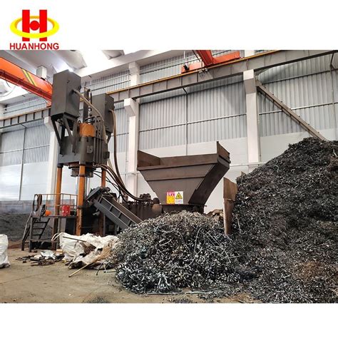 Y83 1100 Vertical Scrap Metal Aluminium Chips Hydraulic Briquetting