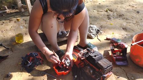 Genius Girl Repairs An Old Broken Wood Saw Girl Restores Old Saws