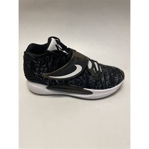 Nike Kd14 Tb Kevin Durant Black White Basketball Shoe… - Gem