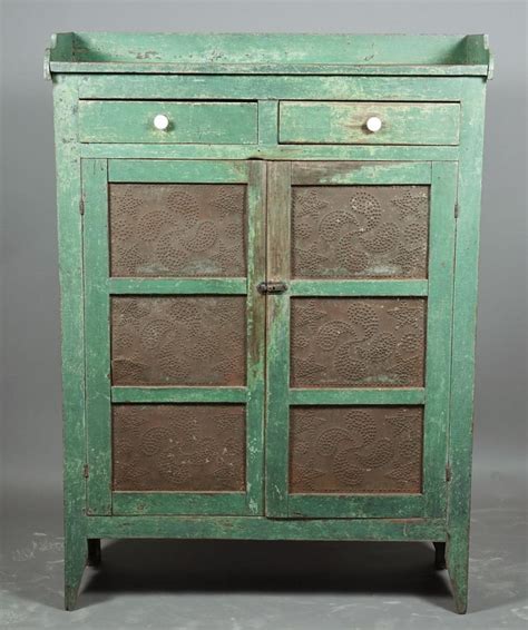 American Painted Pine And Tin Pie Safe 19th Century LMMCC In 2023