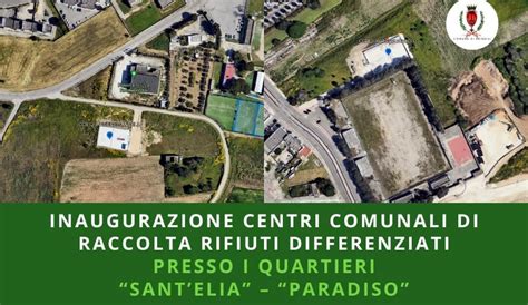 BrindisiSera It Inaugurazione Dei Centri Comunali Di Raccolta