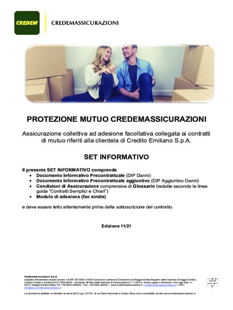 Fillable Online Credemassicurazioni Itprotezione MutuoProtezione