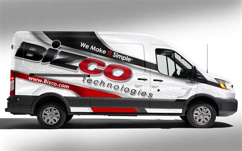 Design 14 By J Chaushev It Technology Company Ford Transit Partial Van Wrap Van Wrap