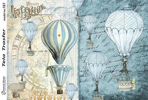 Air Balloon Decorative Decoupage Paper For Furniture Etsy