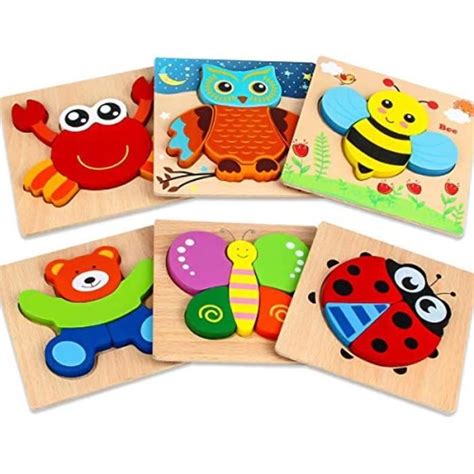 Casse Tete J N Puzzles En Bois Pack Puzzles Animaux Pour Enfants