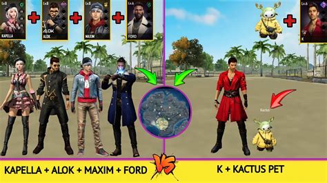 K Kactus Pet Vs Alok Kapella Ford Maxim Zone Test Free Fire