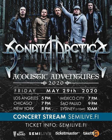 Sonata Arctica Anuncia Lives Especiais