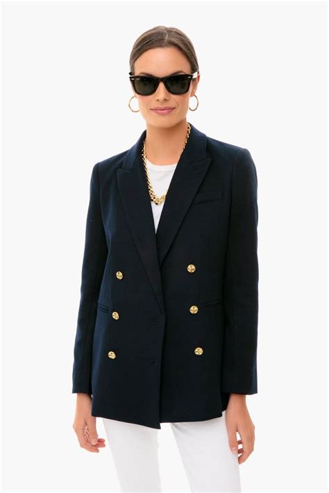 Navy Diana Blazer Tuckernuck Blazer Outfits For Women Blazer Navy