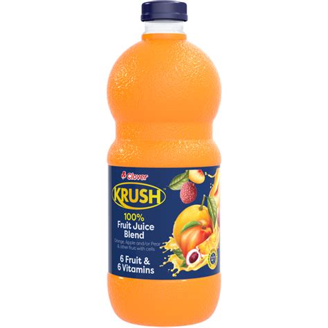 Clover Krush 6 Fruits And 6 Vitamins 100 Fruit Juice Blend 1 5l Fresh Fruit Juice Juices