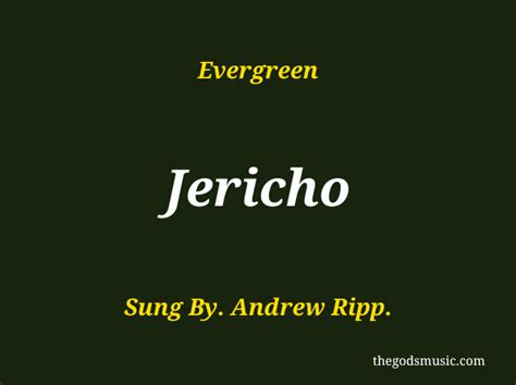 Jericho -Andrew Ripp Christian Song Lyrics